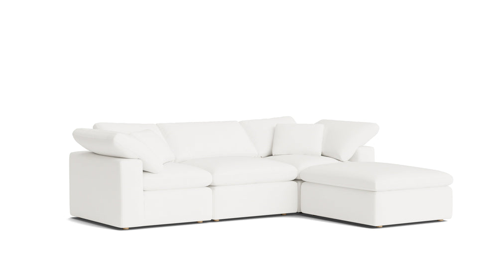 Movie Night™ Sofá modular de 4 piezas estándar color marfil