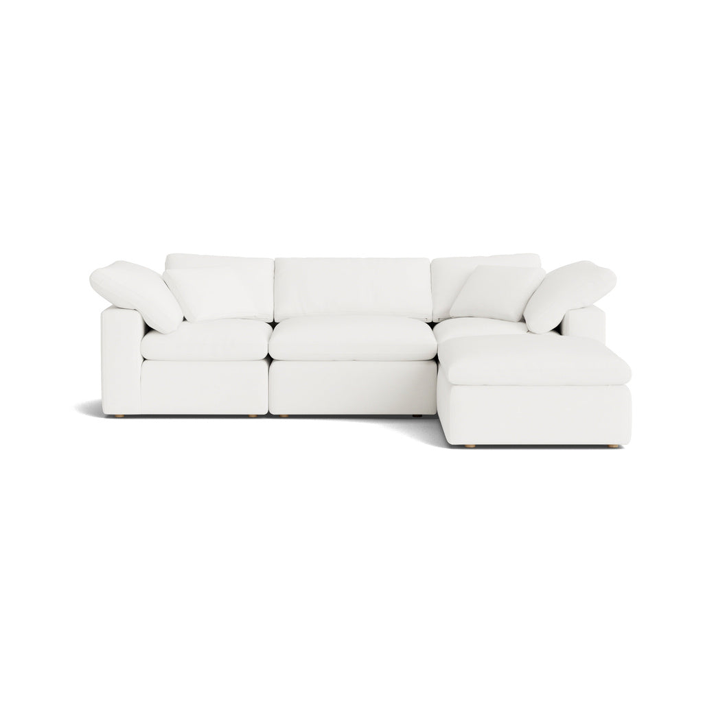 Movie Night™ Sofá modular de 4 piezas estándar color marfil