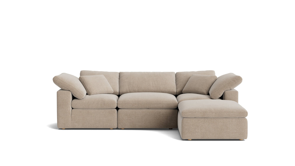 Movie Night™ Sofá modular de 4 piezas estándar color crema