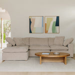 Movie Night™ Sofá modular de 4 piezas estándar color crema