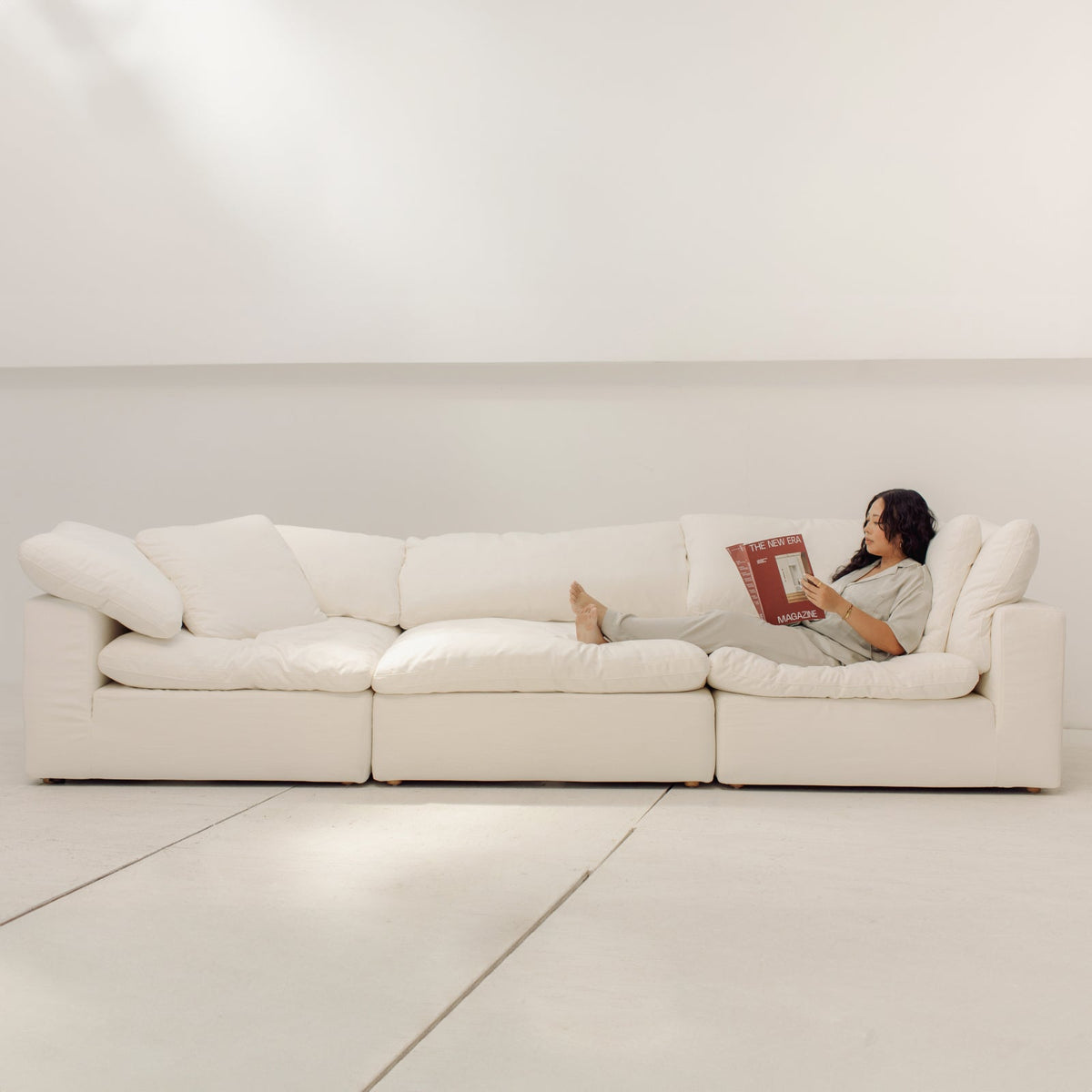 Movie Night™ Sofa modular de 3 piezas estándar color crema