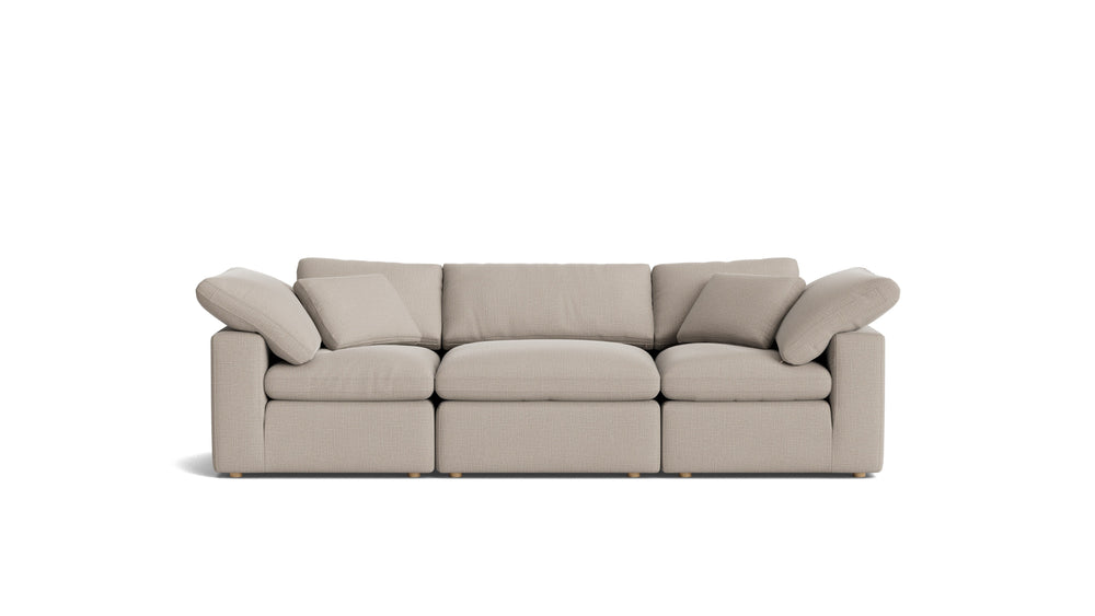 Movie Night™ Sofá seccional modular estándar de 3 piezas, color beige claro