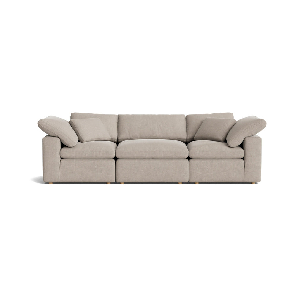 Movie Night™ Sofá seccional modular estándar de 3 piezas, color beige claro