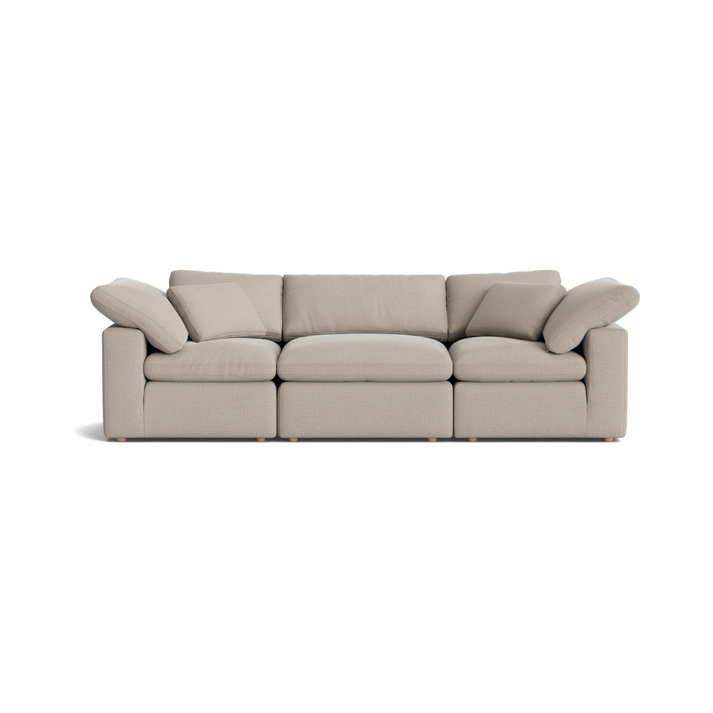 Movie Night™ Sofá seccional modular estándar de 3 piezas, color beige claro