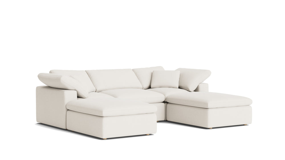 Movie Night™ seccional modular en U de 5 piezas, estándar, trufa