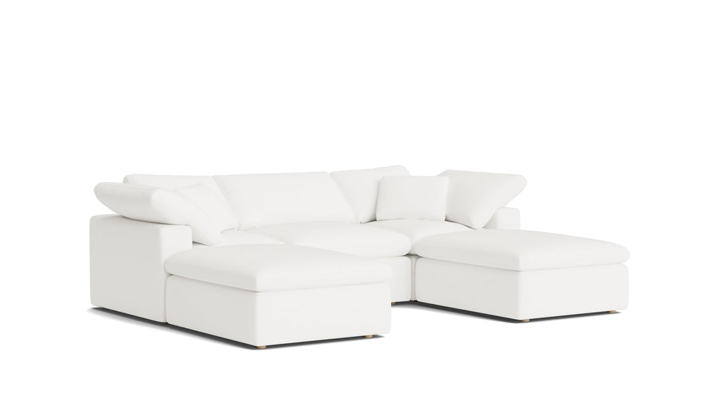 Movie Night™ seccional modular en U de 5 piezas, estándar, trufa