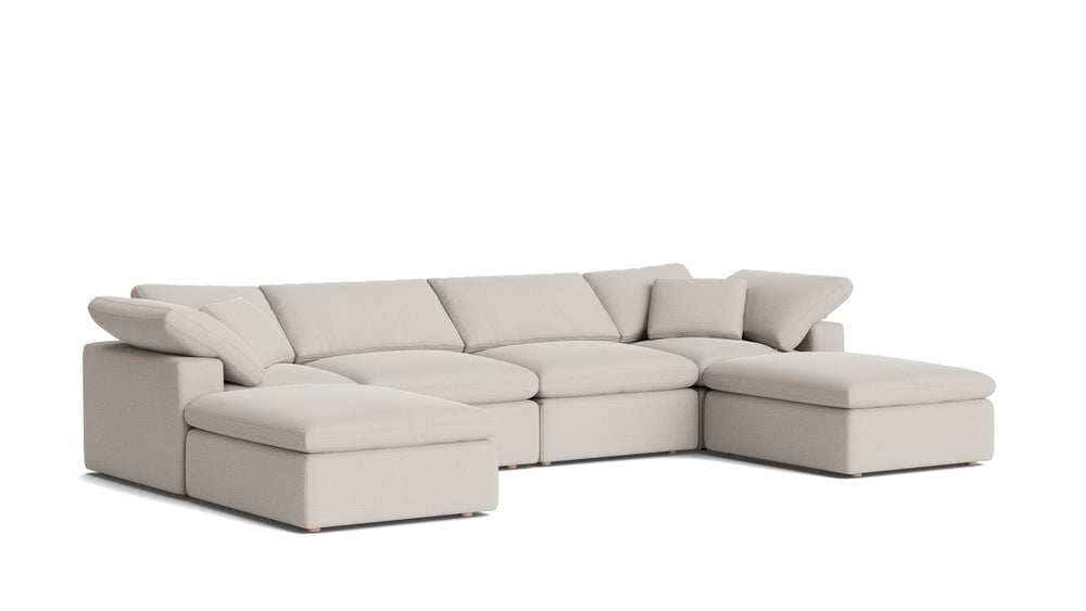 Movie Night™ Seccional modular en U de 6 piezas, estándar, Cove