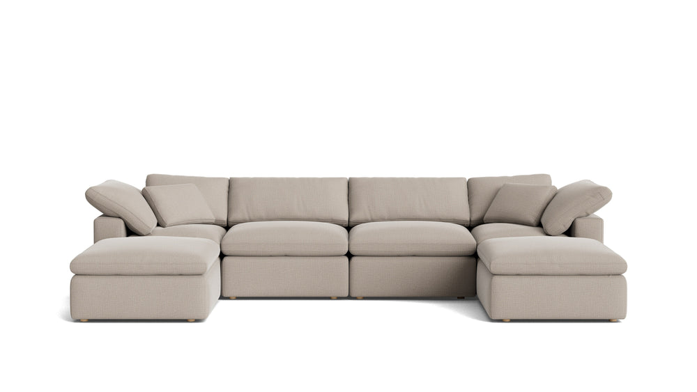 Movie Night™ Seccional modular en U de 6 piezas, estándar, Cove