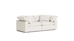Movie Night™ Sofá modular de 2 piezas, grande, lino color crema