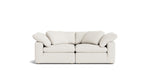 Movie Night™ Sofá modular de 2 piezas, grande, lino color crema
