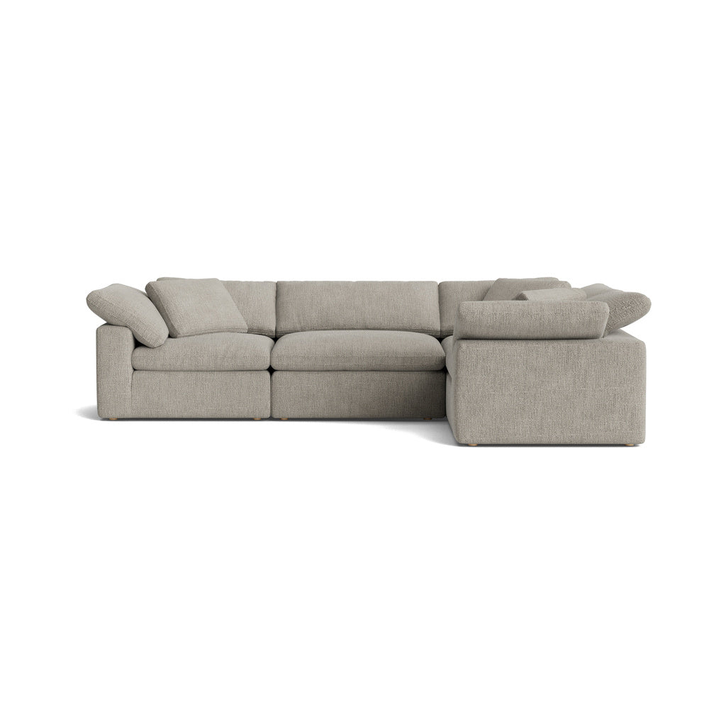 Movie Night™ Seccional modular de 4 piezas, cerrado, grande, avena