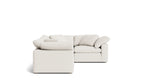 Movie Night™ Seccional modular de 4 piezas, cerrado, grande, lino crema