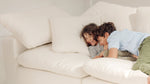 Movie Night™ Seccional modular de 4 piezas, cerrado, grande, lino crema