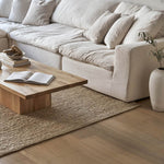 Movie Night™ Seccional modular de 4 piezas, cerrado, grande, lino crema