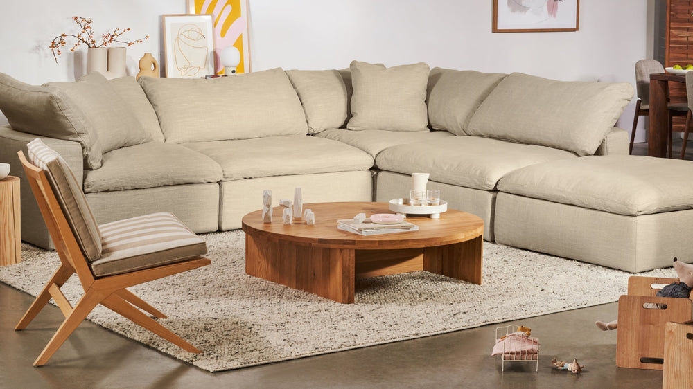 Movie Night™ Seccional modular de 4 piezas, cerrado, grande, piedra clara