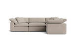Movie Night™ Seccional modular de 4 piezas, cerrado, grande, piedra clara