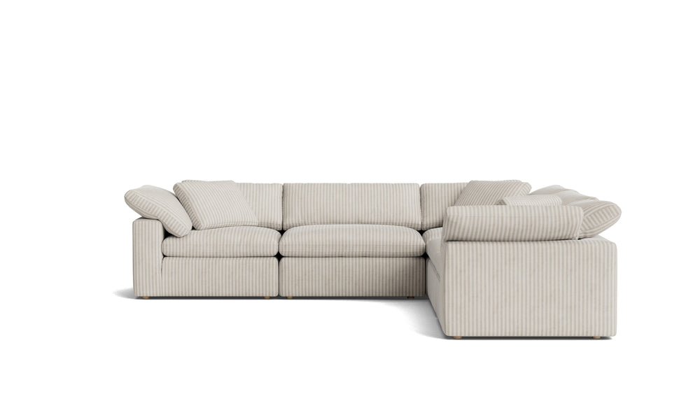 Movie Night™ seccional modular cerrado de 5 piezas, grande, Brie
