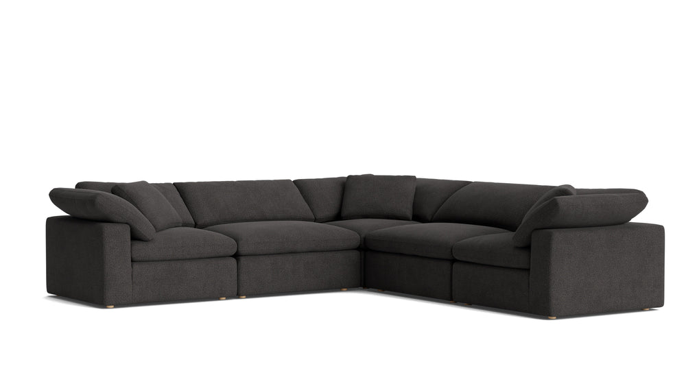 Movie Night™ seccional modular de 5 piezas, cerrado, grande, Dark Shadow