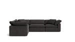 Movie Night™ seccional modular de 5 piezas, cerrado, grande, Dark Shadow