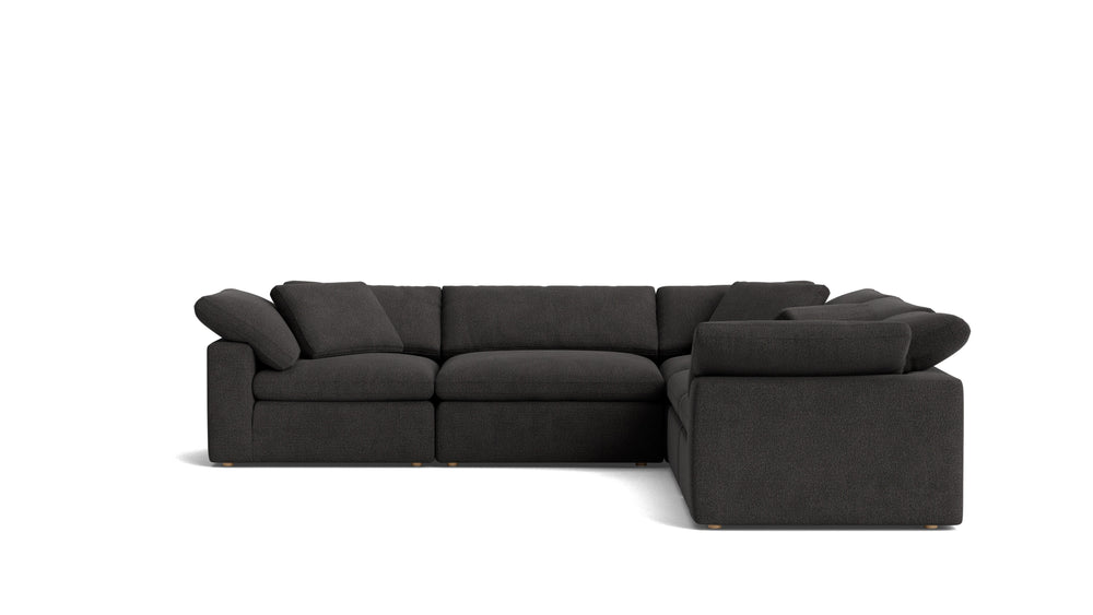 Movie Night™ seccional modular de 5 piezas, cerrado, grande, Dark Shadow