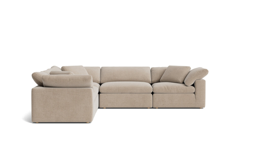 Movie Night™ seccional modular cerrado de 5 piezas, grande, Brie
