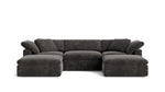 Movie Night™ Seccional modular en U de 5 piezas, grande, arcilla