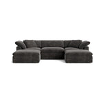 Movie Night™ Seccional modular en U de 5 piezas, grande, arcilla