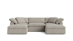 Movie Night™ Seccional modular en U de 5 piezas, grande, arcilla