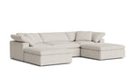 Movie Night™ Seccional modular en U de 5 piezas, grande, arcilla