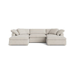 Movie Night™ Seccional modular en U de 5 piezas, grande, arcilla