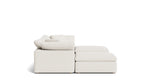 Seccional modular en forma de U Movie Night™ de 5 piezas, grande, en lino color crema