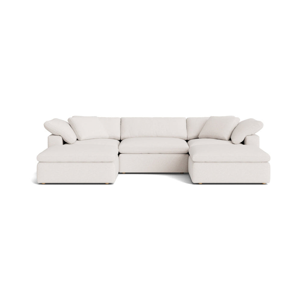 Movie Night™ Seccional modular en U de 5 piezas, grande, arcilla