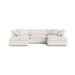 Movie Night™ Seccional modular en U de 5 piezas, grande, arcilla