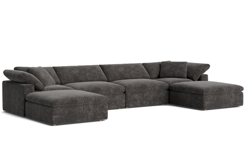Movie Night™ Seccional modular en U de 6 piezas, grande, Brie