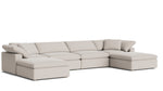 Movie Night™ Seccional modular en U de 6 piezas, grande, Brie