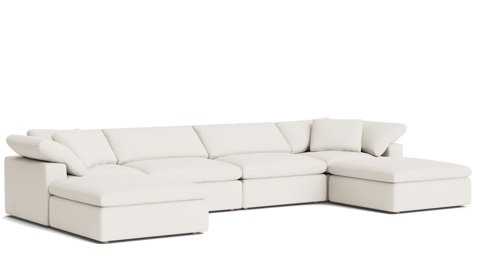 Movie Night™ Seccional modular en U de 6 piezas, grande, Brie