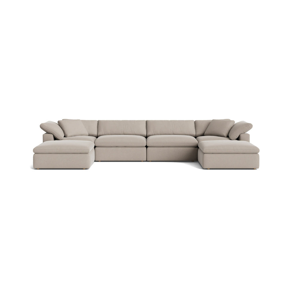 Movie Night™ Seccional modular en U de 6 piezas, grande, Brie