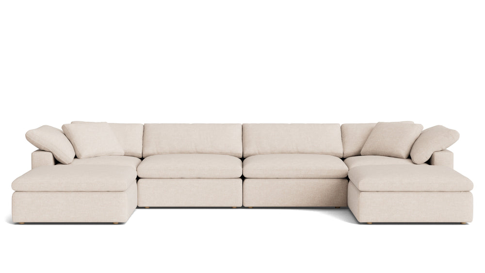 Movie Night™ Seccional modular en U de 6 piezas, grande, Brie