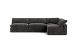 Movie Night™ Seccional modular de 4 piezas abierto, grande, trufa