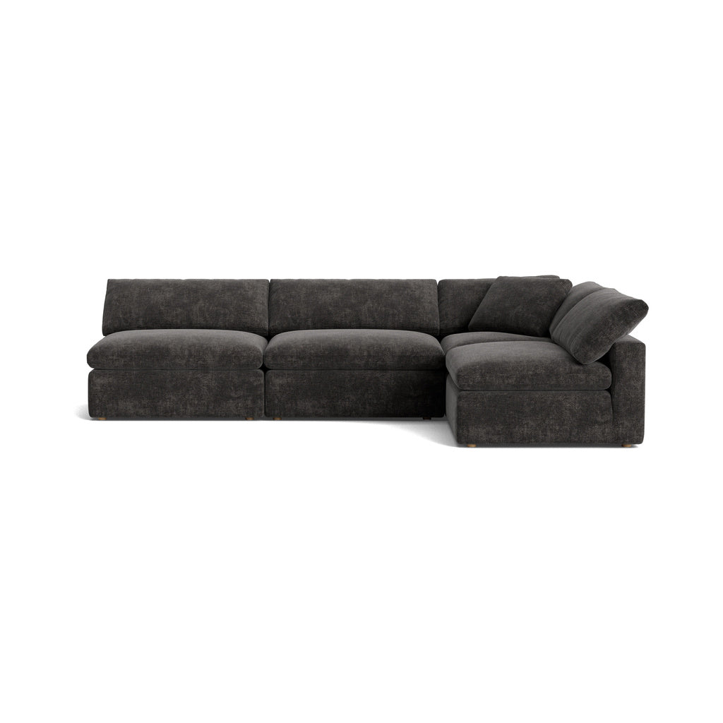 Movie Night™ Seccional modular de 4 piezas abierto, grande, trufa