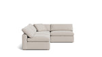 Movie Night™ seccional modular de 4 piezas, extremo abierto, grande, arcilla