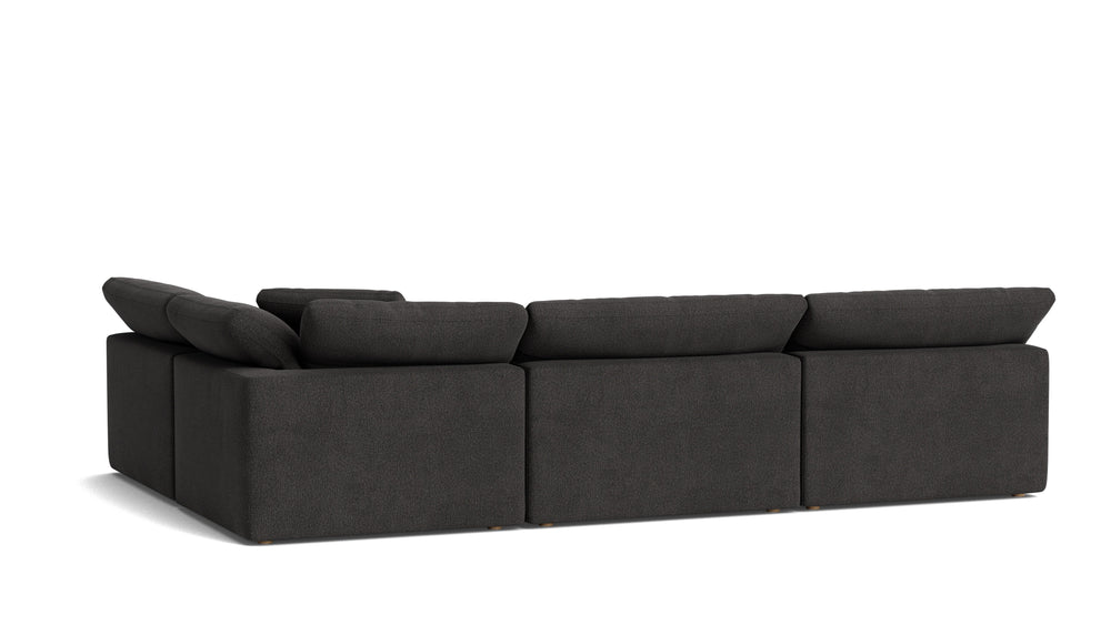 Movie Night™ Seccional modular de 4 piezas, abierto, grande, Sombra Oscura