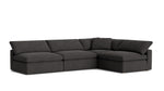 Movie Night™ Seccional modular de 4 piezas, abierto, grande, Sombra Oscura
