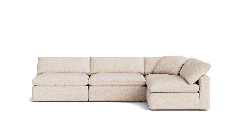 Movie Night™ Seccional modular abierto de 4 piezas, grande, Sunbeam