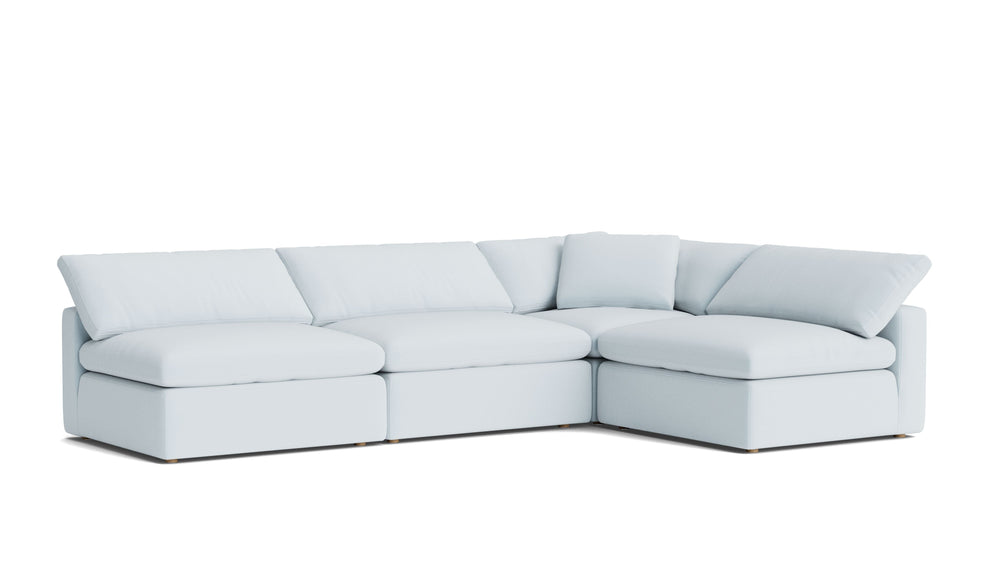 Movie Night™ seccional modular abierto de 4 piezas, grande, Brie
