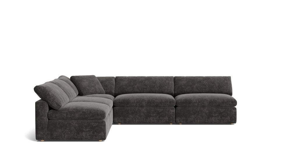 Movie Night™ Seccional modular abierto de 5 piezas, grande, Brie