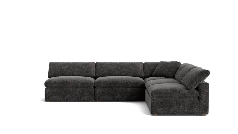 Movie Night™ Seccional modular abierto de 5 piezas, grande, Brie