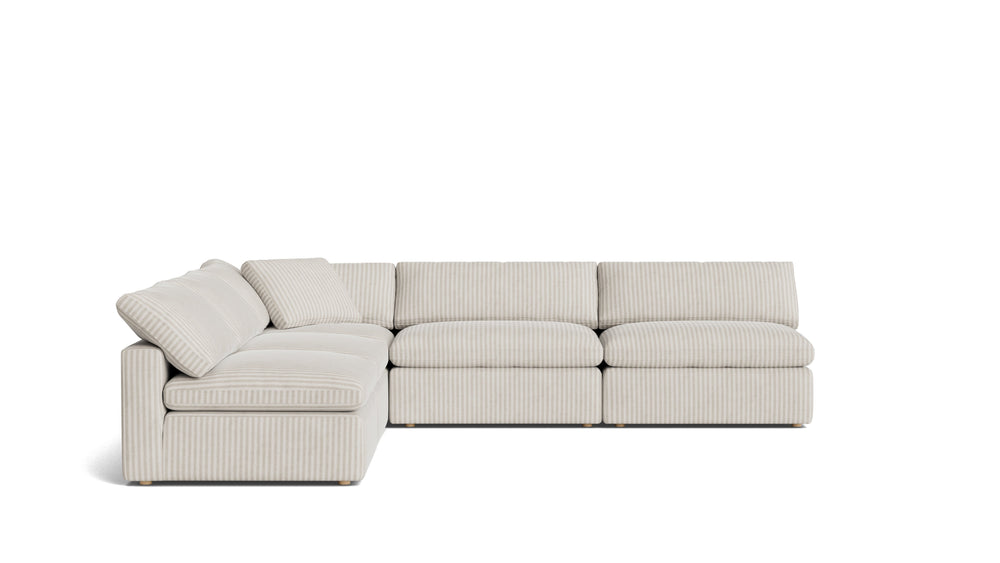 Movie Night™ Seccional modular abierto de 5 piezas, grande, Brie