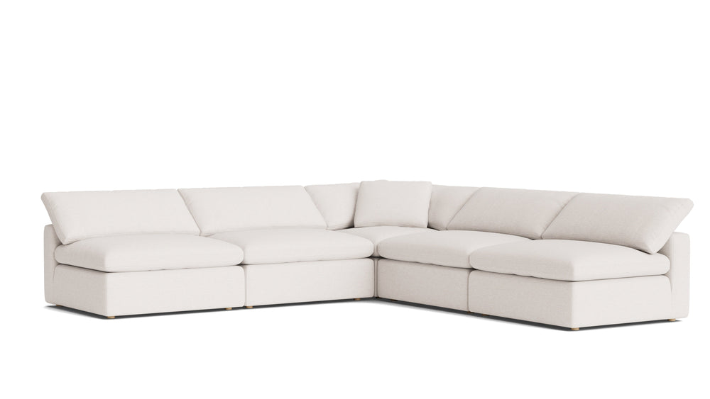 Movie Night™ Seccional modular abierto de 5 piezas, grande, Brie