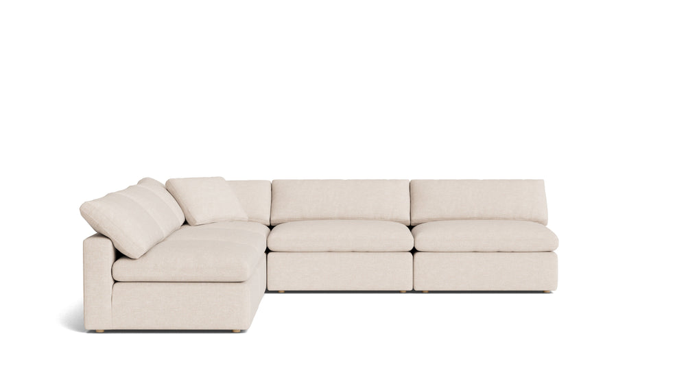 Movie Night™ Seccional modular abierto de 5 piezas, grande, Brie